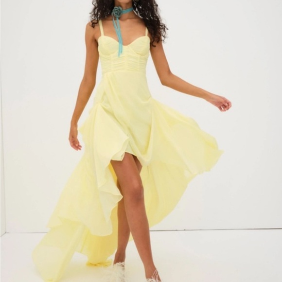 For love & lemons yellow June Maxi Dress Size Small For love & lemons yellow June Maxi Dress Size Small